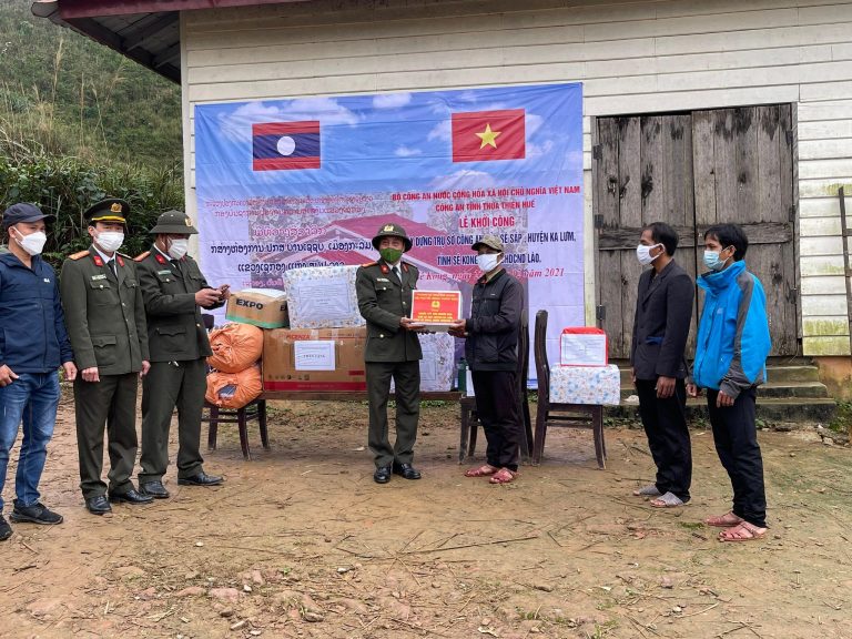 Công an tỉnh Thừa Thiên Huế: Khởi công xây dựng trụ sở thứ hai cho Công an tỉnh Sê Kông, Lào