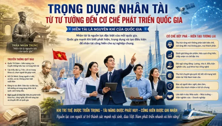 Trọng dụng nhân tài – Từ tư tưởng đến cơ chế phát triển quốc gia