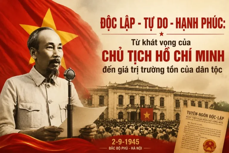 Độc lập – Tự do – Hạnh phúc: Từ khát vọng của Chủ tịch Hồ Chí Minh đến giá trị trường tồn của dân tộc