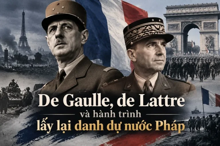 De Gaulle, de Lattre và hành trình lấy lại danh dự nước Pháp
