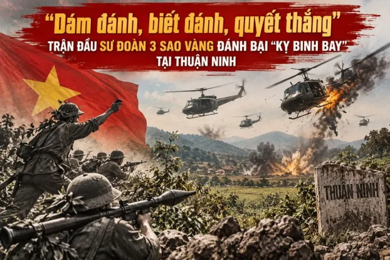 “Dám đánh, biết đánh, quyết thắng”: Trận đầu Sư đoàn 3 Sao Vàng đánh bại “kỵ binh bay” tại Thuận Ninh
