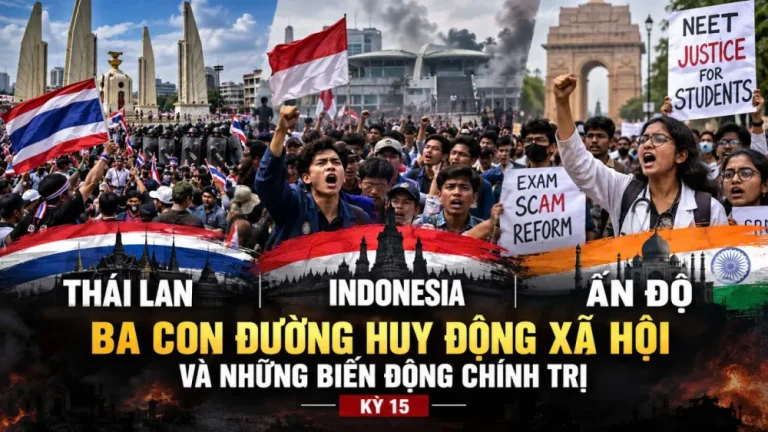 Kỳ 15: Thái Lan, Indonesia, Ấn Độ – Ba con đường huy động xã hội và những biến động chính trị