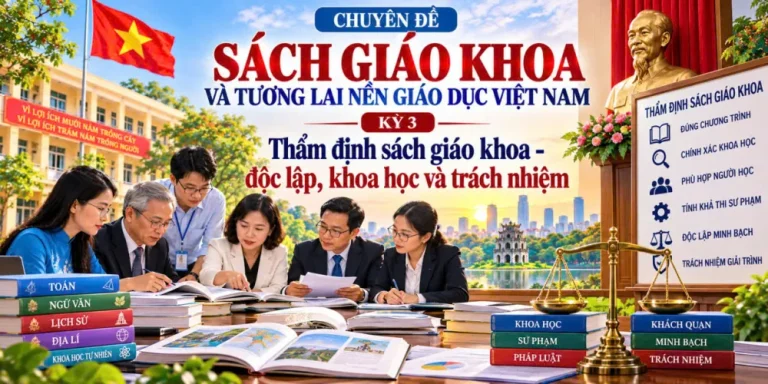 Thẩm định sách giáo khoa – độc lập, khoa học và trách nhiệm