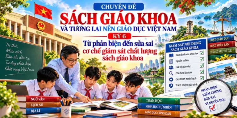 Kỳ VI: Từ phản biện đến sửa sai – cơ chế giám sát chất lượng sách giáo khoa