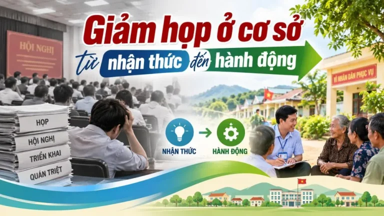 Giảm họp ở cơ sở từ nhận thức đến hành động