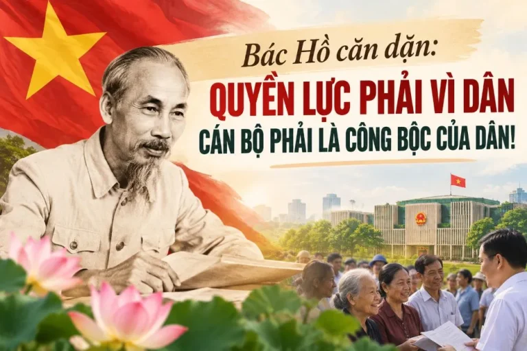 Bác Hồ căn dặn: quyền lực phải vì dân, cán bộ phải là công bộc của dân